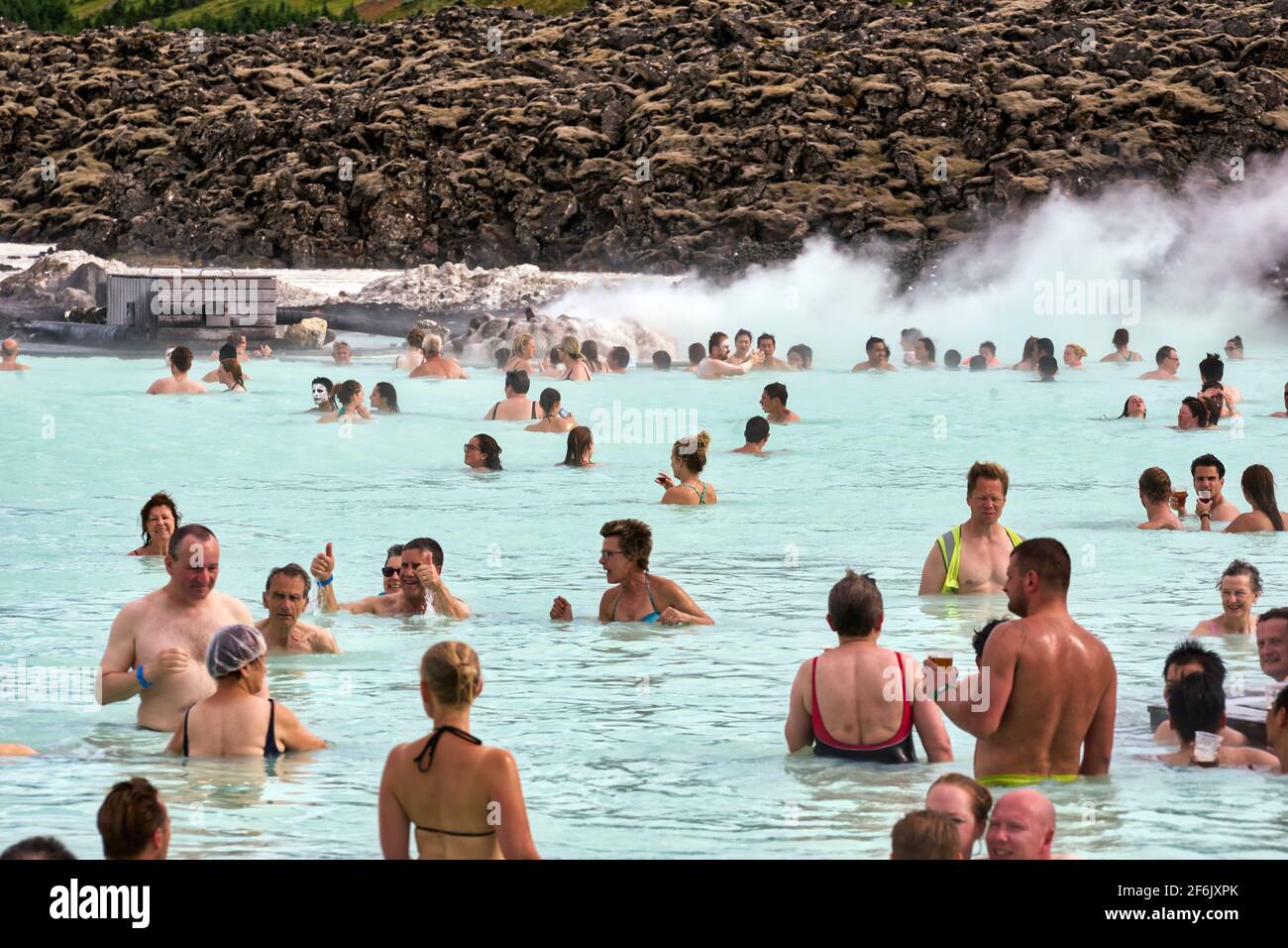 Spa Blue Lagoon. Islande Banque D'Images