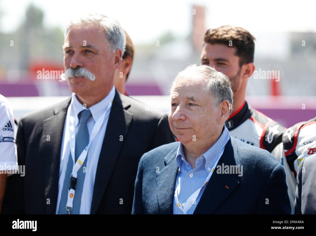 Carey Chase avec TODT Jean (fra), Président de la FIA, portrait lors de la course de 24 heures du Mans 2017 et parade, du 1er au 18 juin sur le circuit du Mans, France - photo Antonin Vincent / DPPI Banque D'Images