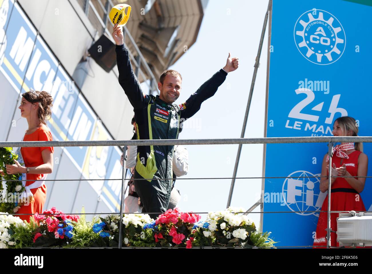 SERRA Daniel (BRA), Aston Martin Vantage team Aston Martin Racing, portrait d'ambiance pendant la course des 24 heures du Mans 2017, du 17 au 18 juin sur le circuit du Mans, France - photo Florent Gooden / DPPI Banque D'Images