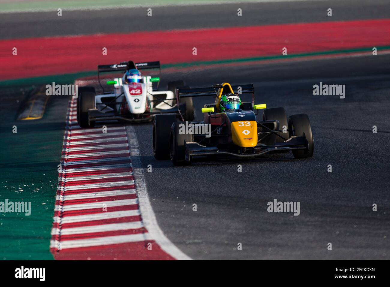 33 MAXWELL Thomas (aus) Renault FR 2.0L équipe Arden action sportive pendant les tests Rookie Formule Renault 2.0 à Barcelone, Espagne, octobre 31 2017 - photo: Xavi Bonilla / DPPI Banque D'Images