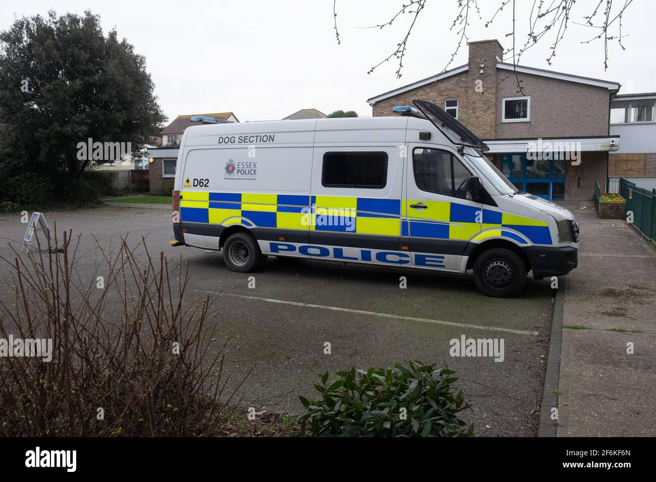 Essex police Dog Unit van, Walton on the Naze, tendring, Essex England Banque D'Images