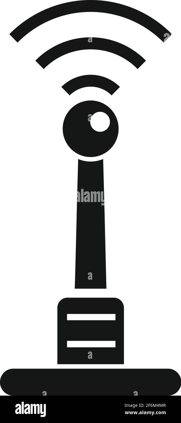 Icône d'antenne d'accès à distance, style simple Illustration de Vecteur