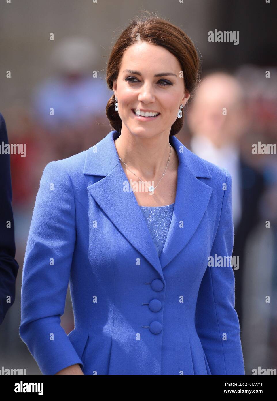 Berlin, Allemagne. 19 juillet 2017. Catherine la duchesse de Cambridge et duc de Cambridge le prince William visite la porte de Brandebourg Banque D'Images
