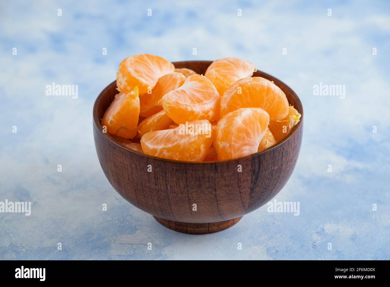 Photo en gros plan des tranches de mandarine de clémentine Banque D'Images