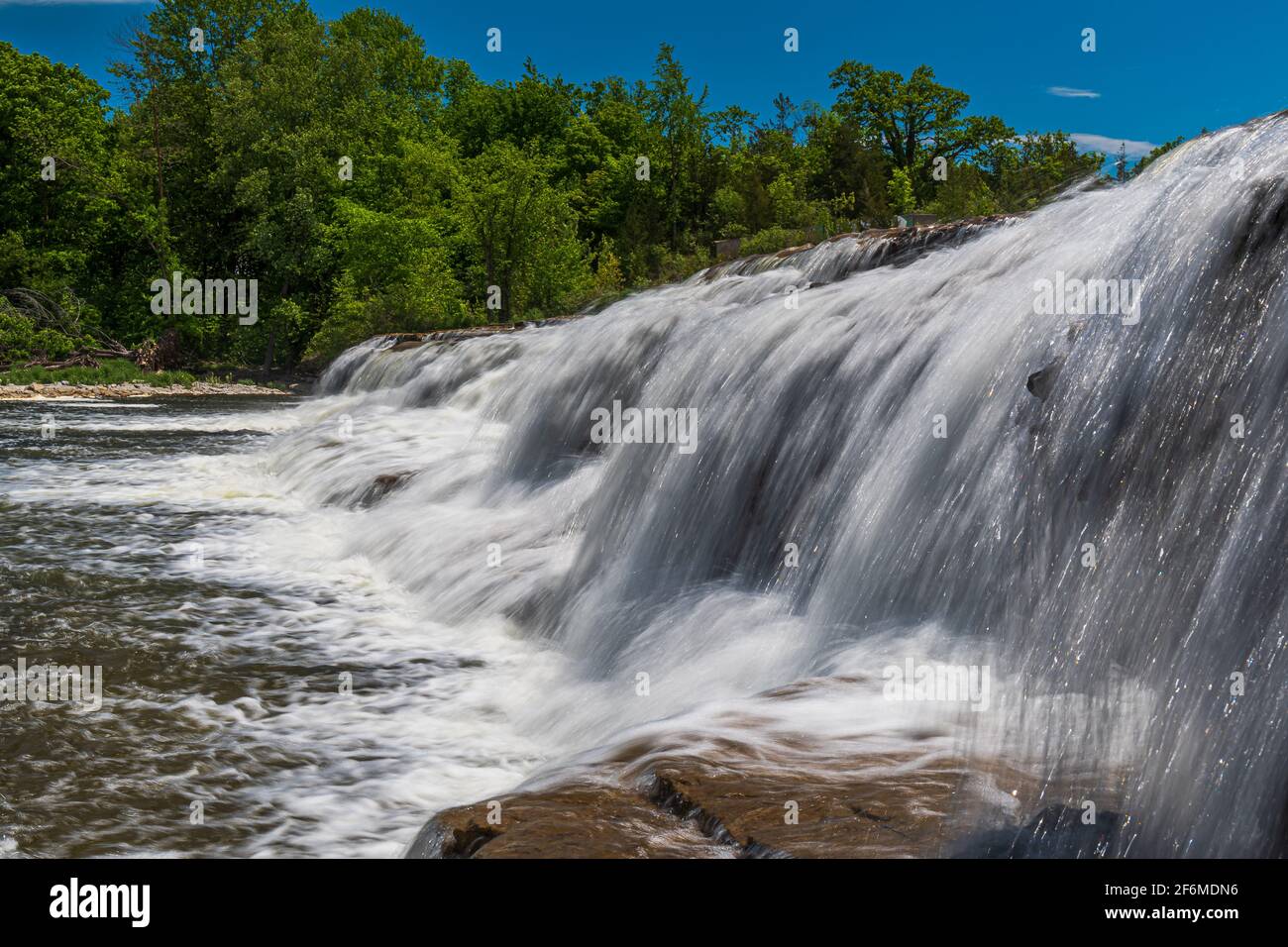 Healey Falls Havelock Ontario Canada en été Banque D'Images