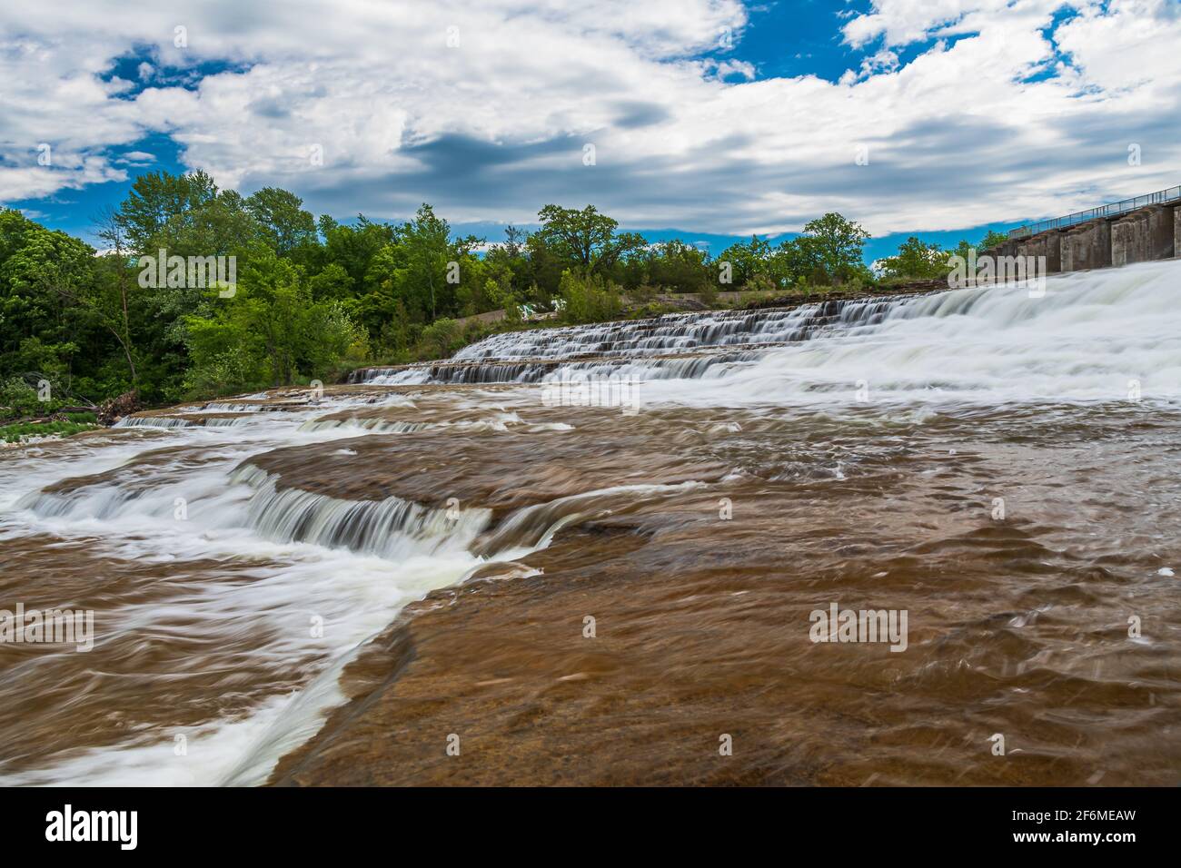 Healey Falls Havelock Ontario Canada en été Banque D'Images