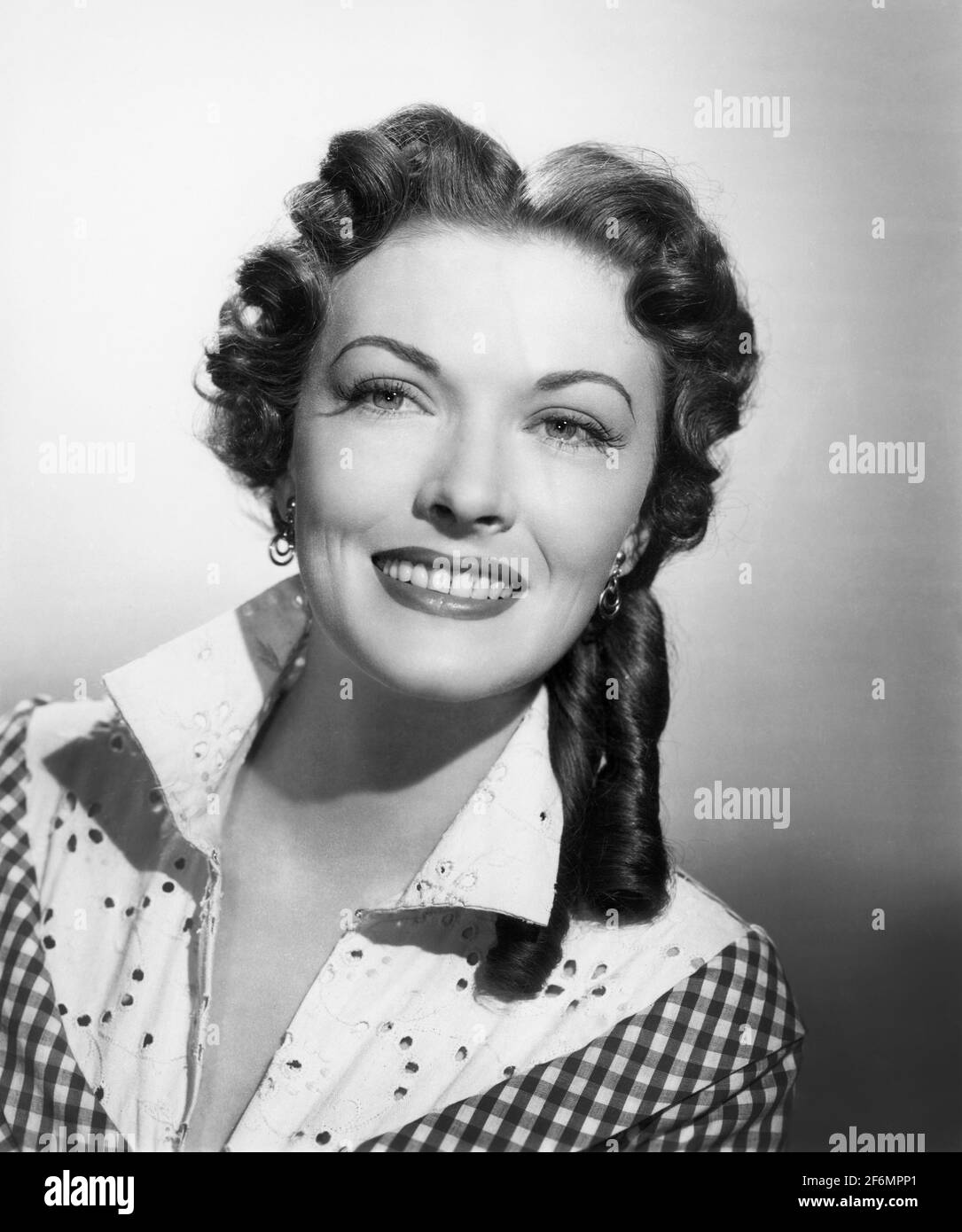 Paula Raymond, Chef et épaules Publicité Portrait pour le film, 'le canon qui a gagné l'Ouest', Columbia Pictures, 1955 Banque D'Images