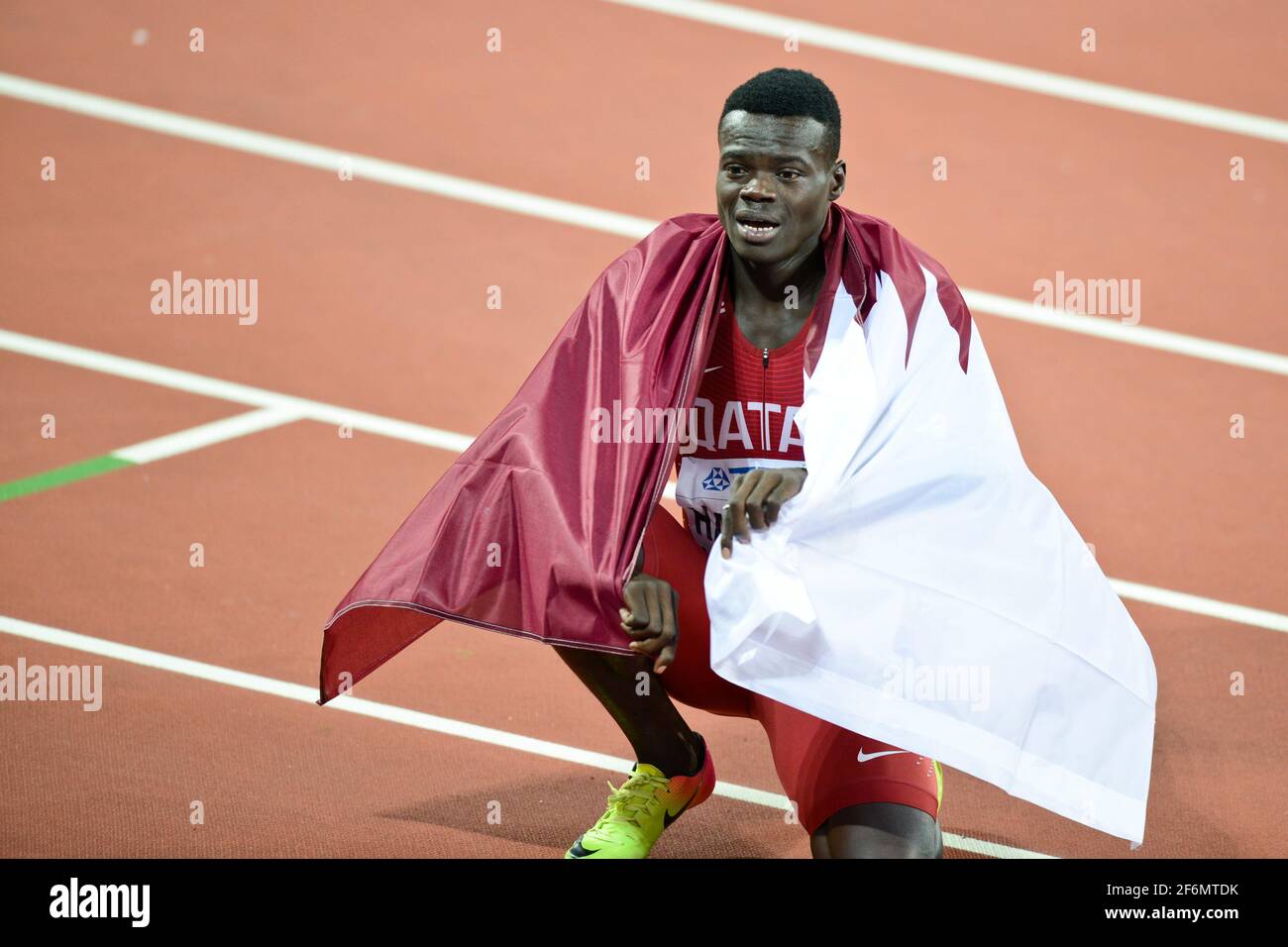 Abdalelah Haroun (Qatar). 400 mètres d'hommes, médaille de bronze. Championnats du monde d'athlétisme de l'IAAF, Londres 2017 Banque D'Images