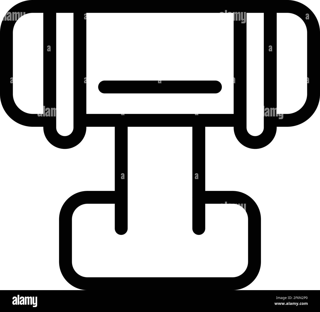 Icône de bracelet factice pour bijoux. Contour bijoux faux bracelet icône vectorielle pour la conception de Web isolée sur fond blanc Illustration de Vecteur