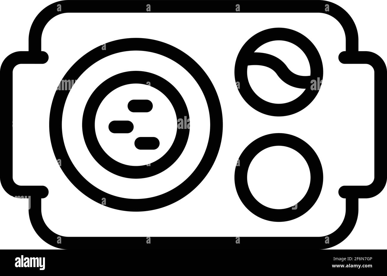 Icône du plateau du déjeuner de l'école. Outline école plateau déjeuner icône vectorielle pour la conception de sites Web isolé sur fond blanc Illustration de Vecteur