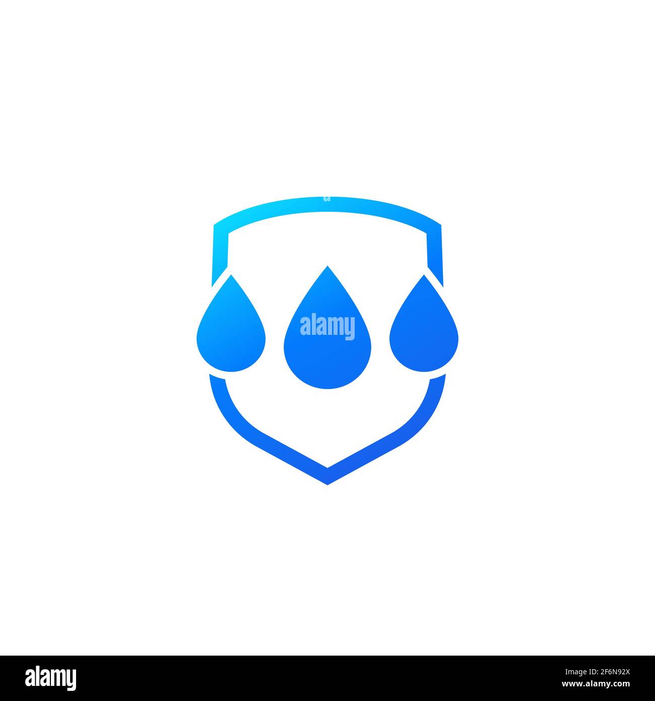 icône imperméable et imperméable avec protection Illustration de Vecteur