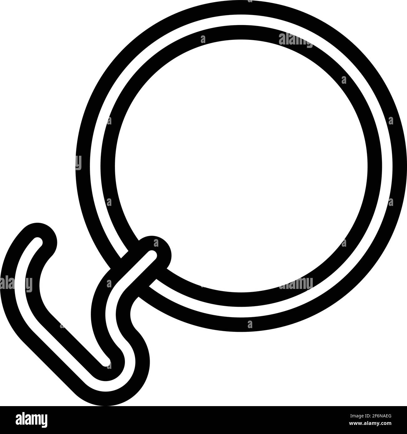 Icône de lasso de capture. Icône vectorielle de capture de lasso pour la conception de sites Web isolée sur fond blanc Illustration de Vecteur
