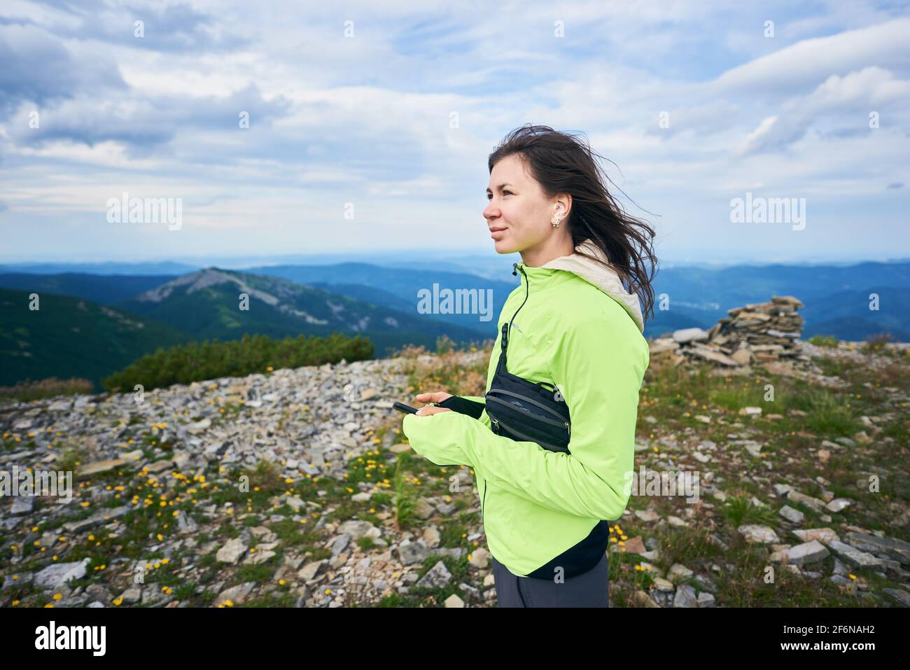 Hiking Woman Brunette Hiking Woman Brunette
