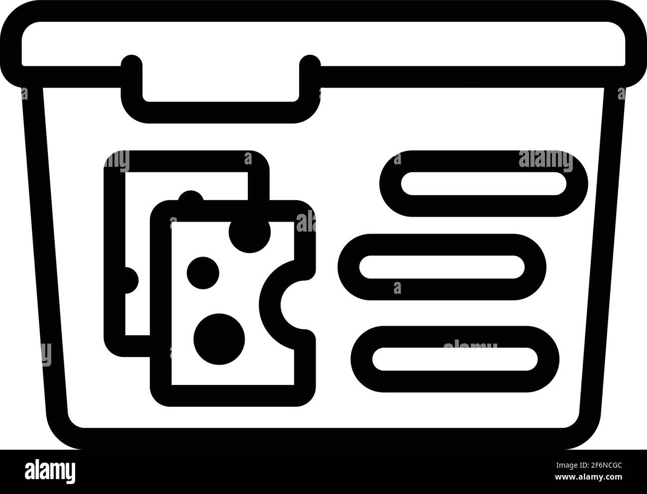 Icône collations scolaires. Outline School snacks vector icône pour la conception de sites Web isolé sur fond blanc Illustration de Vecteur