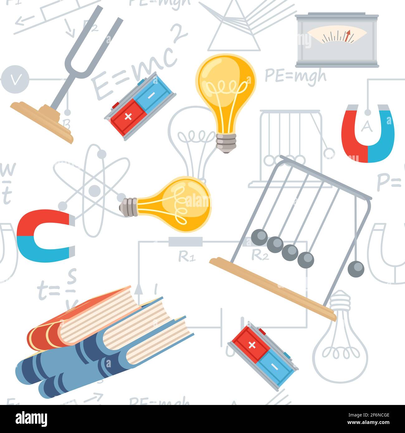 Schéma transparent cours de physique en sciences concept d'éducation en ligne ou leçon scolaire illustration vectorielle sur fond blanc. Illustration de Vecteur