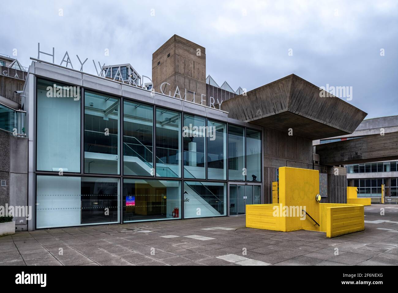 The Hayward Gallery, complexe London Southbank Centre, une galerie d'art construite en béton exposé dans le style Brutaliste construite en 1968 Banque D'Images