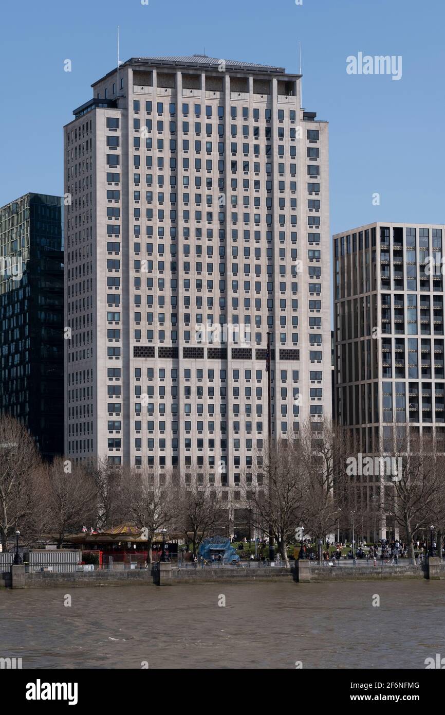 Shell Centre, Belvedere Road, Londres, le siège de la compagnie pétrolière Shell. Banque D'Images