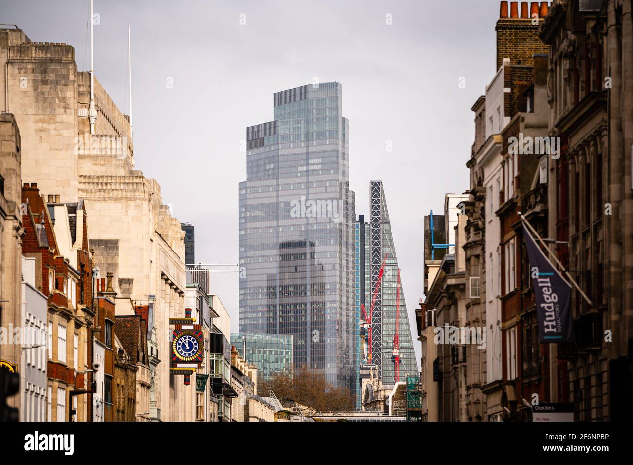 Leadenhall Building et 22 Bishopsgate, Londres, Royaume-Uni Banque D'Images