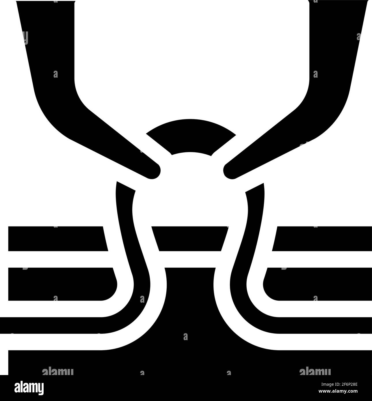 illustration du vecteur glyphe du traitement médical des veines Illustration de Vecteur