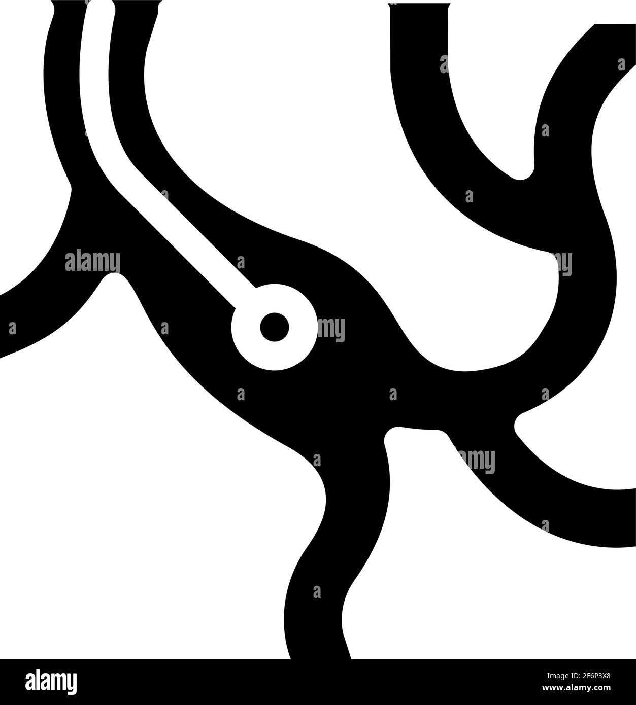 veines examen médical icône vecteur glyphe illustration Illustration de Vecteur