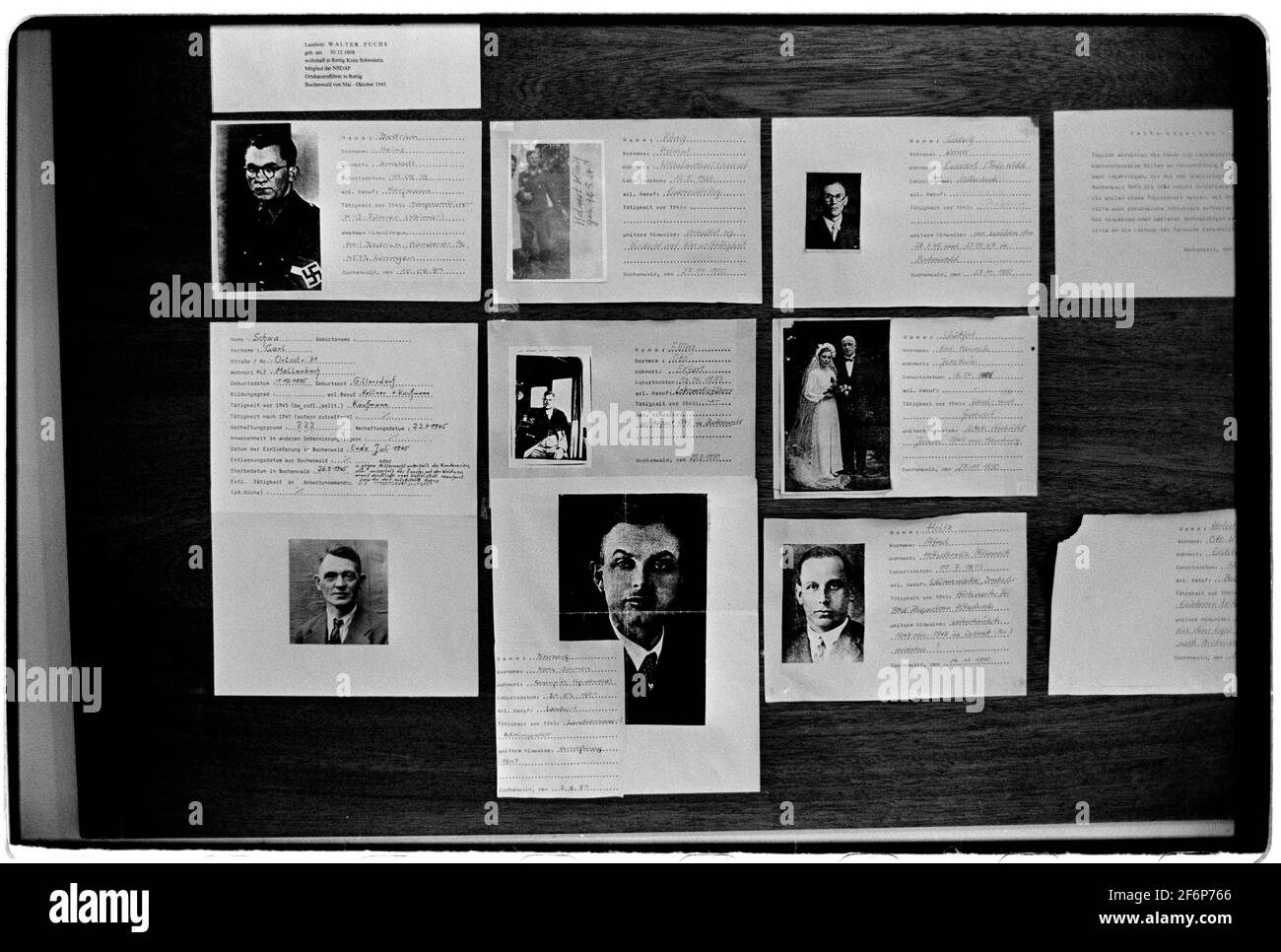 Camp de concentration de Buchenwald Weimar en Thuringe Allemagne 1994 Banque D'Images