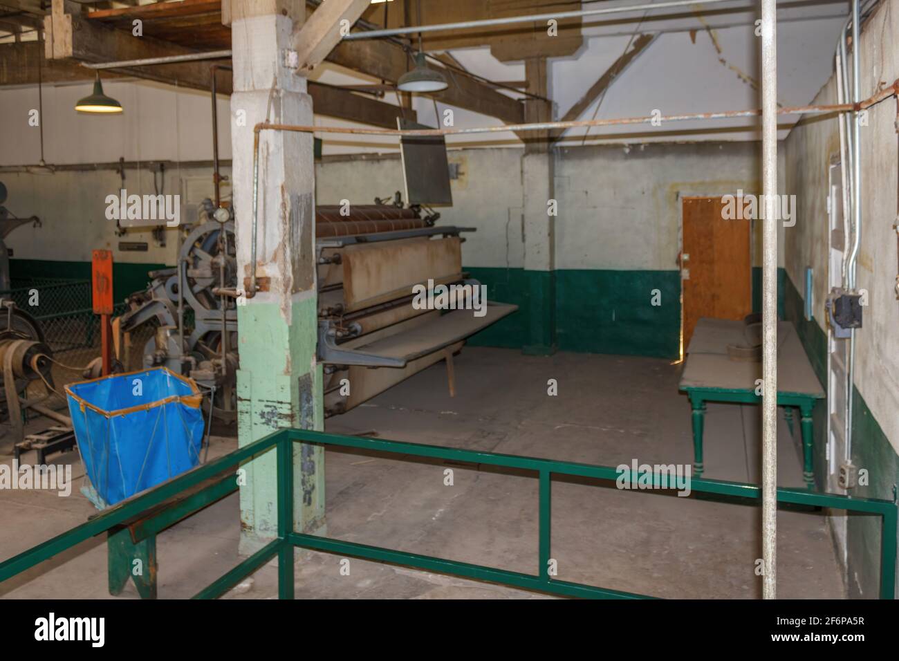 Intérieur du site pénitentiaire de l'ancien Idaho prison pré-coloniale de Boise, Idaho prison pour détenus condamnés Banque D'Images