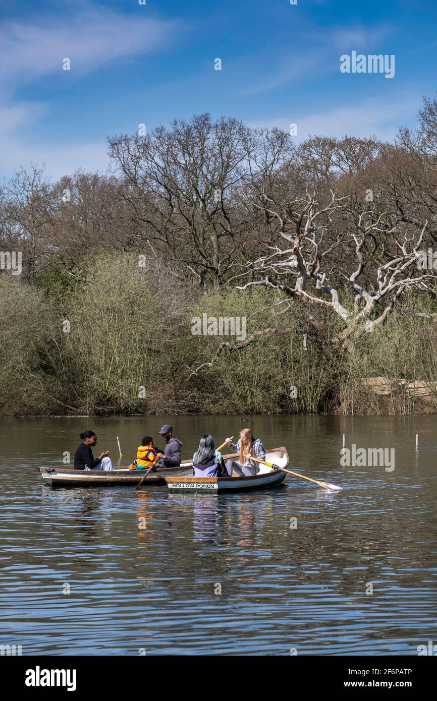 Hollow Pond, Londres, Royaume-Uni Banque D'Images