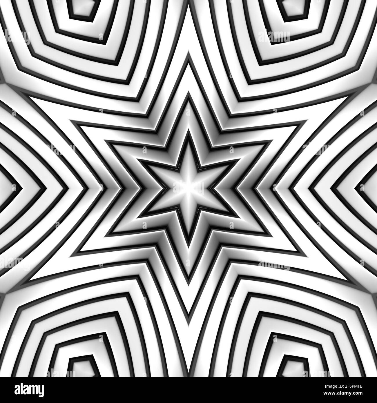 Chrome couleur géométrie gris 3d abstrait bande métal fond. Belles formes lignes de pliage couleur chrome Banque D'Images