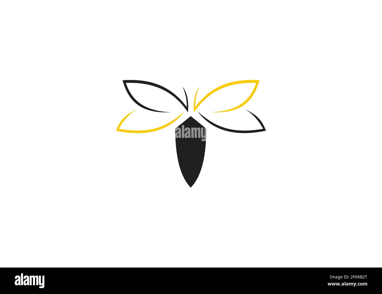 Logo Bee concepts illustration vectorielle. Modèle abstrait graphique d'icône d'abeille Illustration de Vecteur