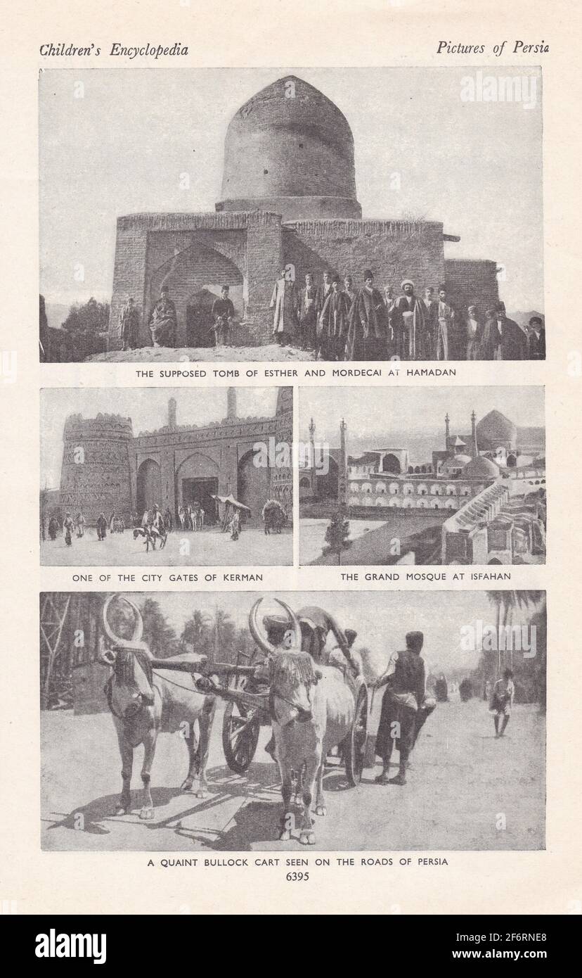 Photos d'époque en noir et blanc de Perse. Banque D'Images