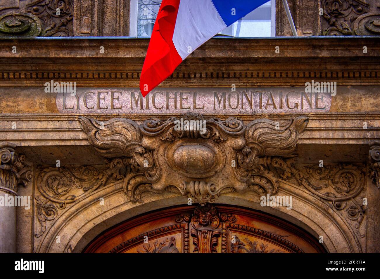 France, Nouvelle Aquitaine, Gironde, Lycée Michel Montaigne , avant