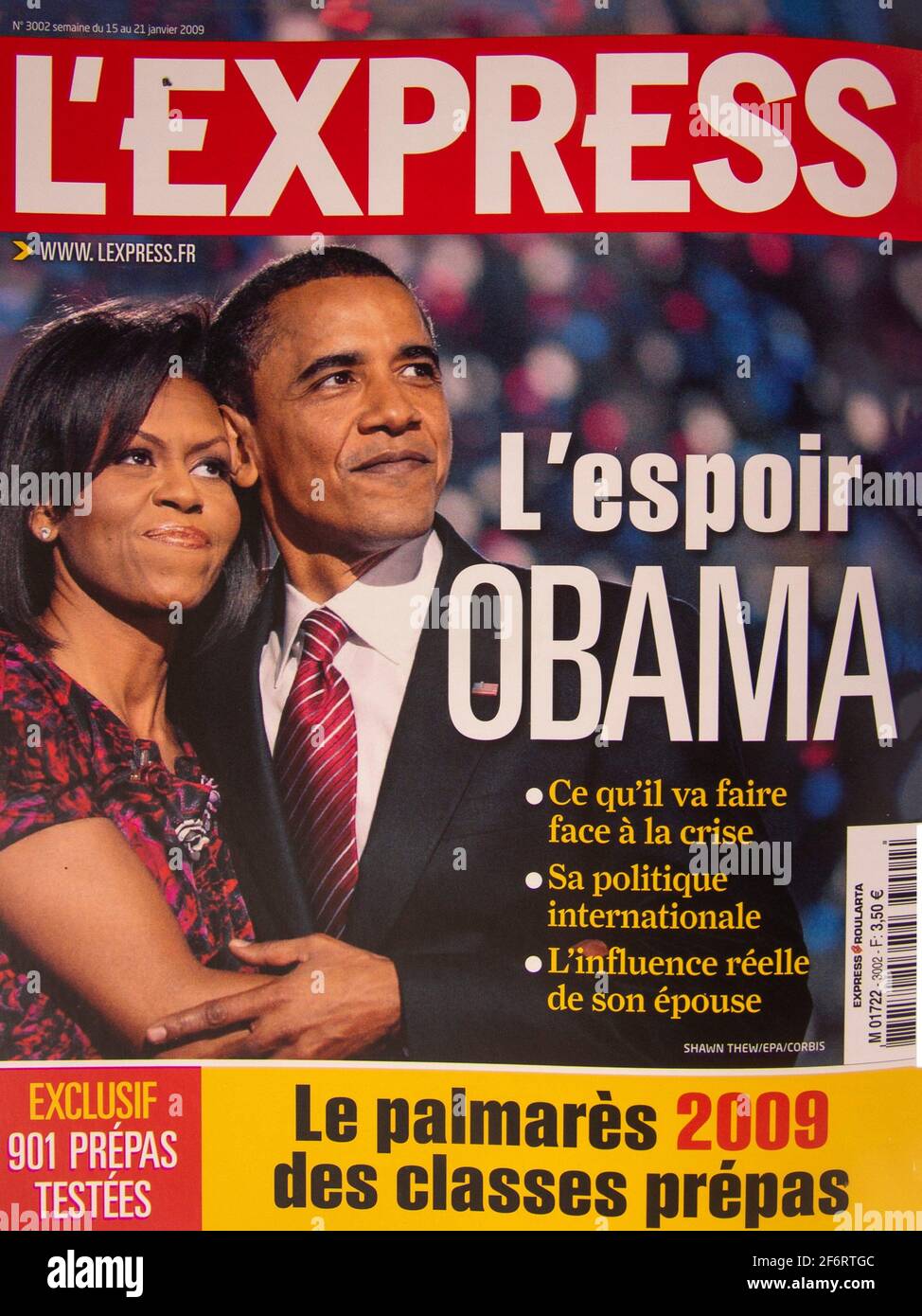 France, l'Express est un magazine hebdomadaire français dont le siège est à  ParisLe site hebdomadaire se trouve au centre politique du paysage  médiatique français, et Photo Stock - Alamy