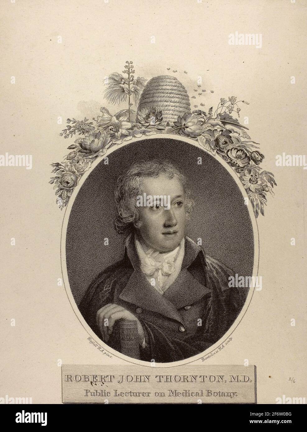 Auteur: Francesco Bartolozzi. R. J. Thornton - Francesco Bartolozzi Italien, 1727-1815. Gravure et gravure à l'aide de crépi sur papier vélin ivoire. Banque D'Images