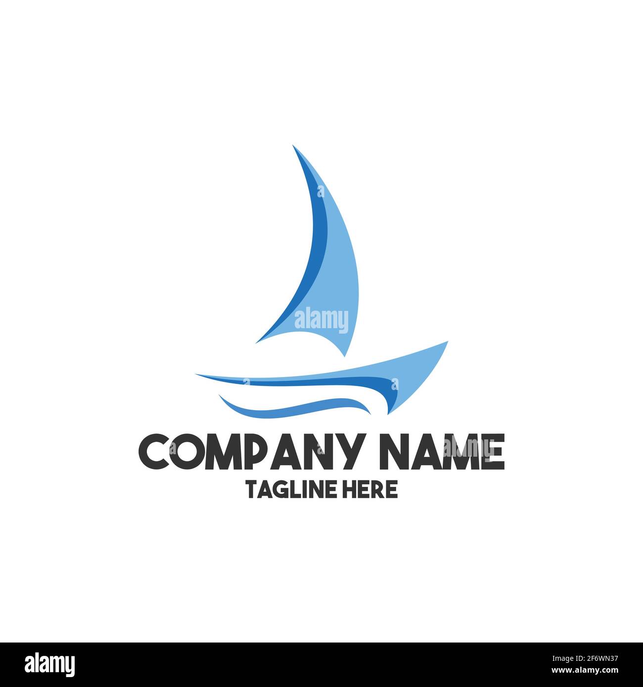 Logo abstrait du navire - illustration du concept de modèle de logo vectoriel moderne. Motif bateau. Symbole de transport maritime. Icône nautique. Vecteur eps 10 Illustration de Vecteur