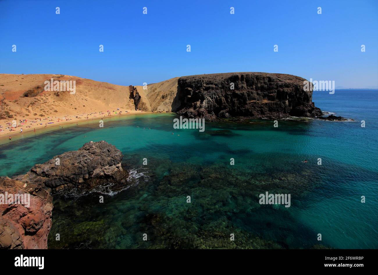 Plage de Papagayo Banque D'Images