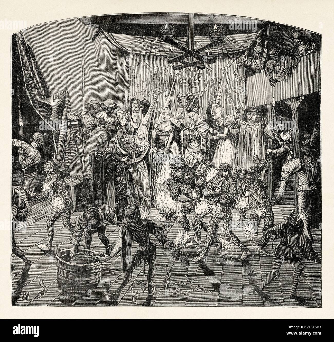 Le Bal des Ardents. Les Ardentés sans feu, ou Bal des Sauvages, était ...