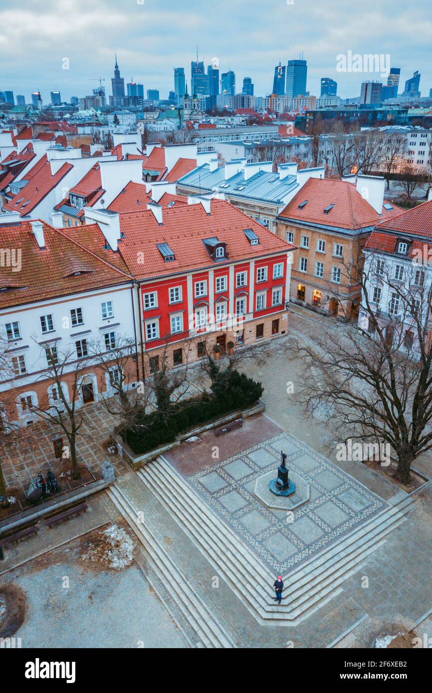 Vieille ville de Varsovie. Varsovie, Masovia, Pologne. Banque D'Images