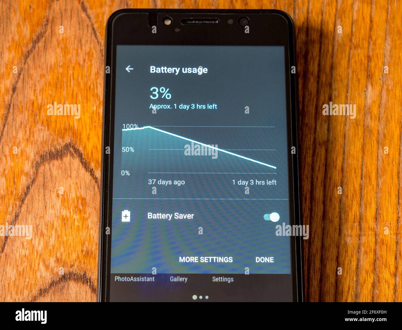 Usti nad Labem, République Tchèque - 5.3.2018: Smartphone - longue autonomie Banque D'Images