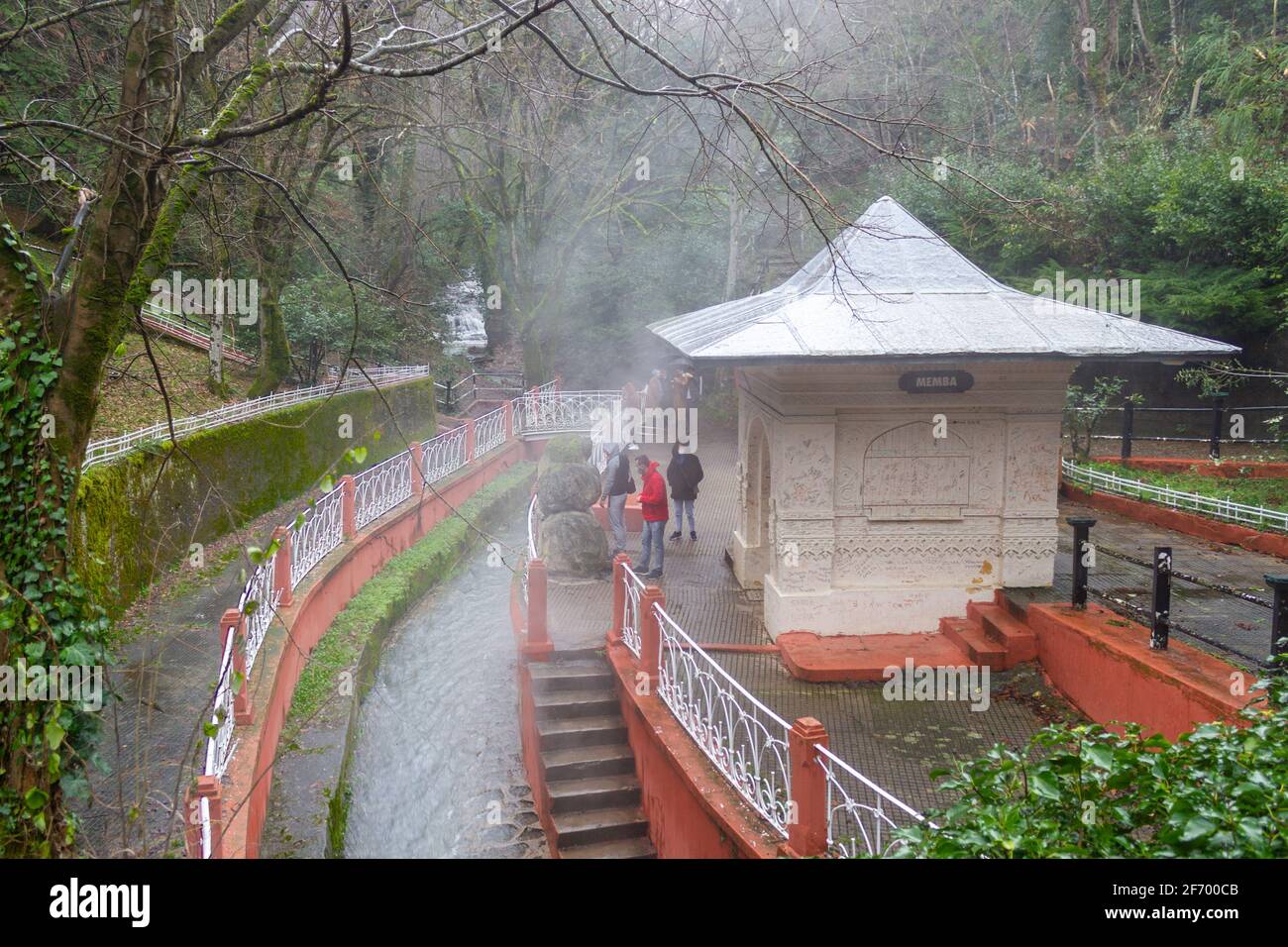 Termal, Yalova - Turquie - janvier 26 2021: Termal sources d'eau chaude et bains thermaux ville Banque D'Images