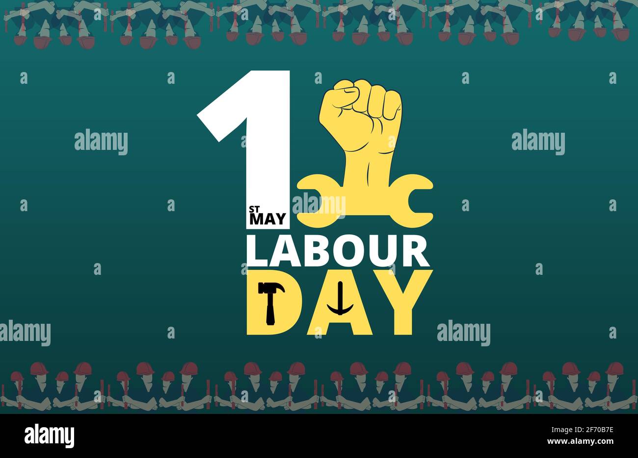 papier peint de la journée internationale du travail du 1er mai Banque D'Images