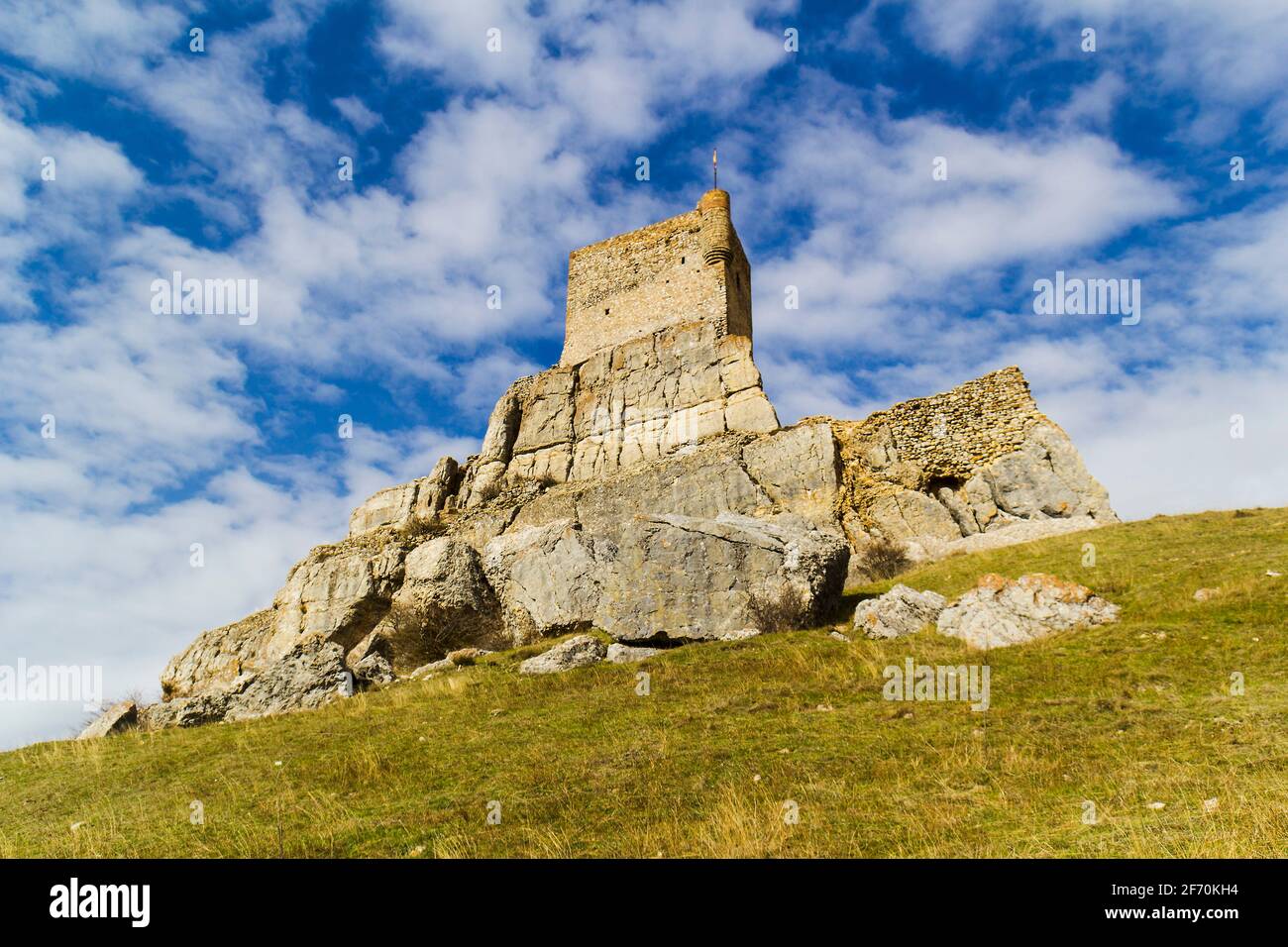 Château d'Atienza, Guadalajara, Espagne Banque D'Images