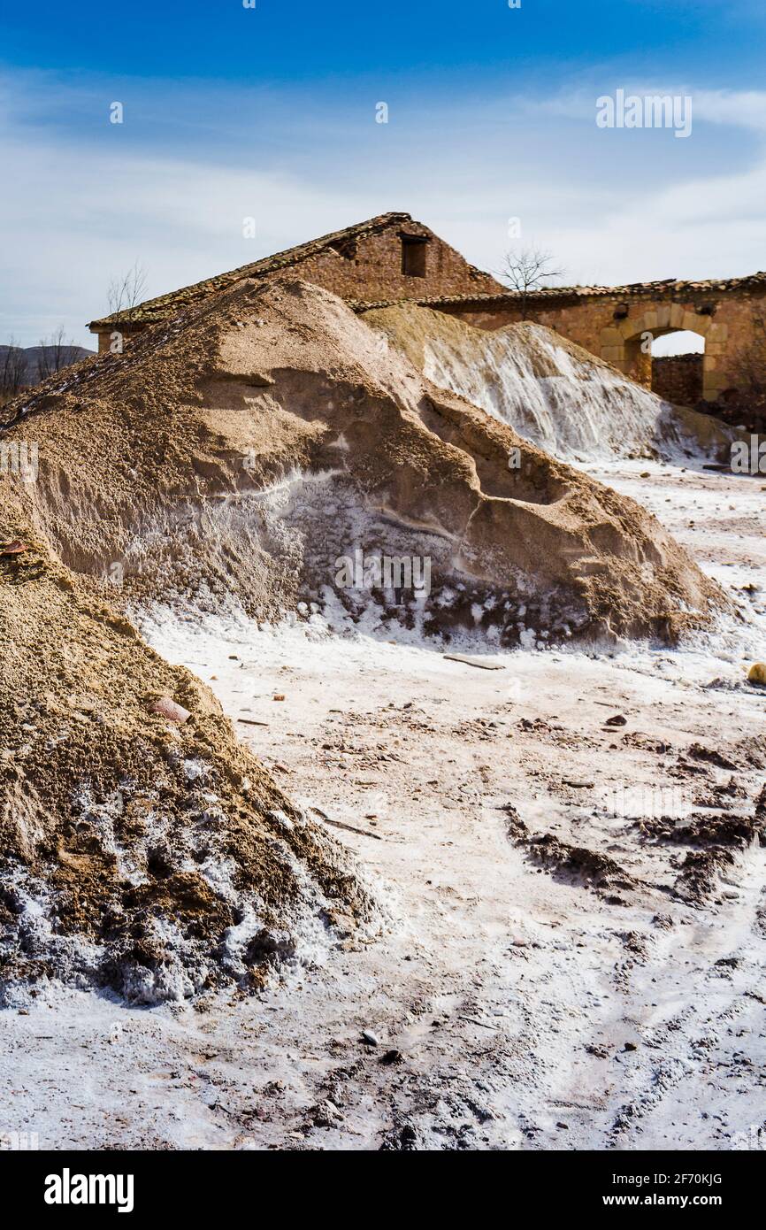 Mines de sel d'imon, Espagne Banque D'Images