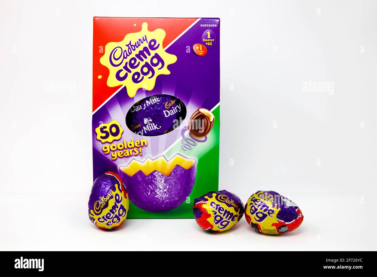 Œufs Creme de Cadbury Banque D'Images