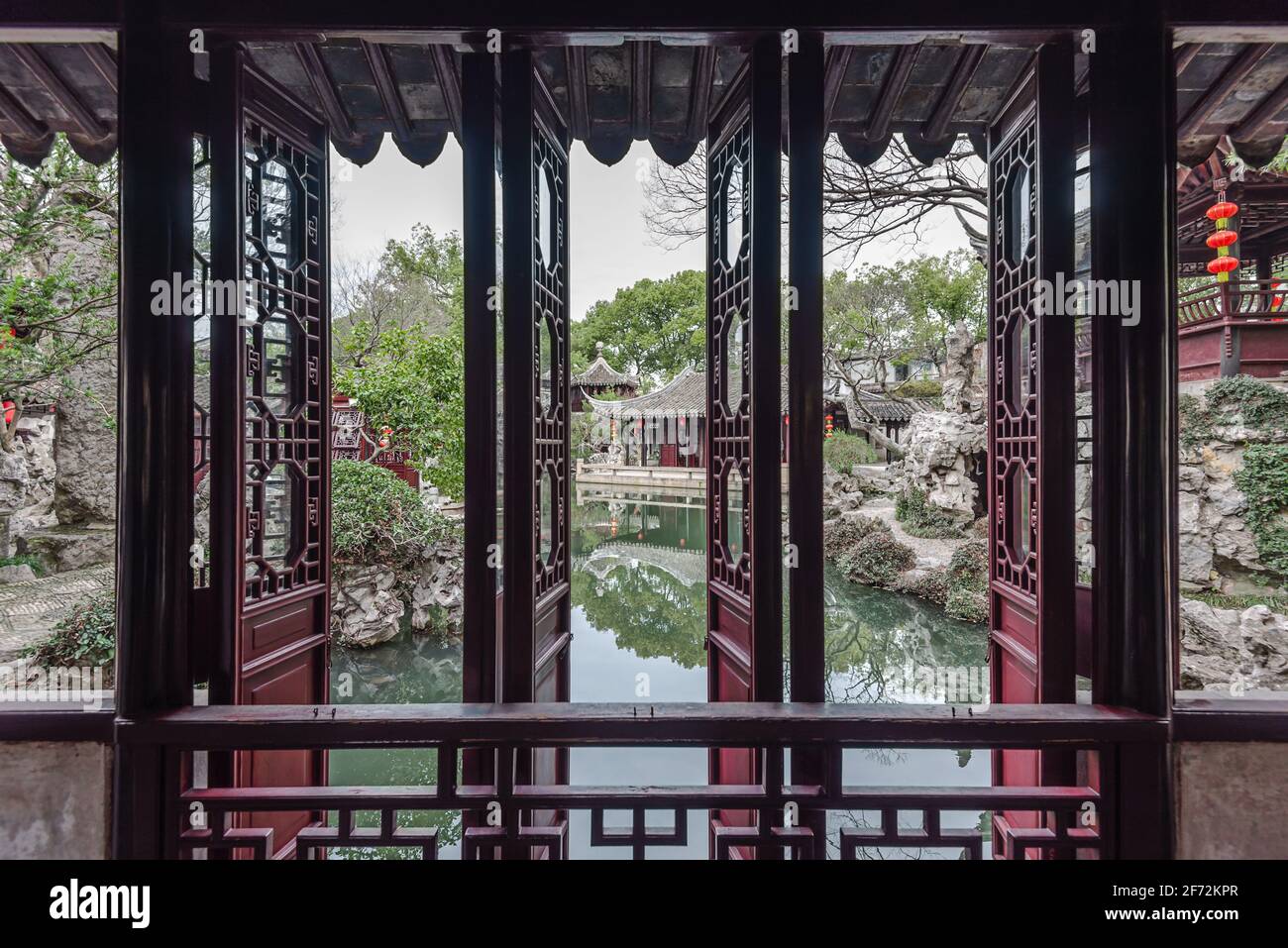 Jardin de réflexion de retraite (jardin de TuiSi) Est un jardin classique en Chine.situé à Tongli,Jiangsu,Chine.il a été construit En 1885, il a été reconnu comme un ONU Banque D'Images