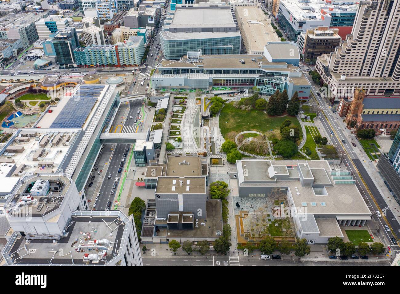 YBCA, Yerba Buena Center for the Arts SF, San Francisco, CA, Etats-Unis Banque D'Images