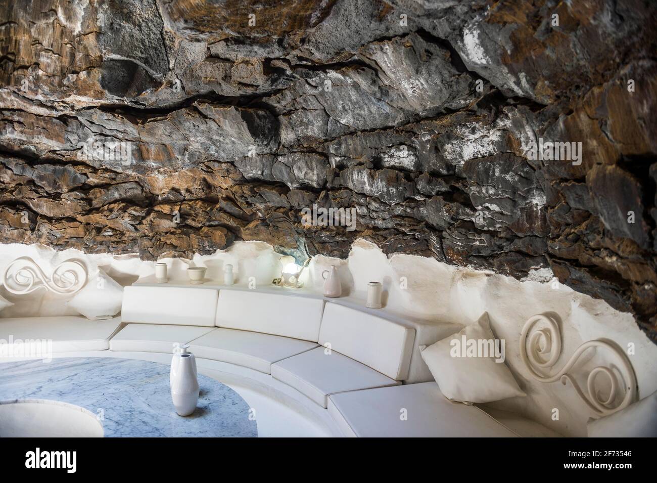 Volcano House, Fondation Cesar Manrique, Tahiche, Lanzarote, îles Canaries Banque D'Images