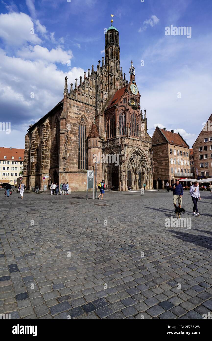 Belle vieille ville de Nurnberg/Nuremberg en Allemagne Banque D'Images