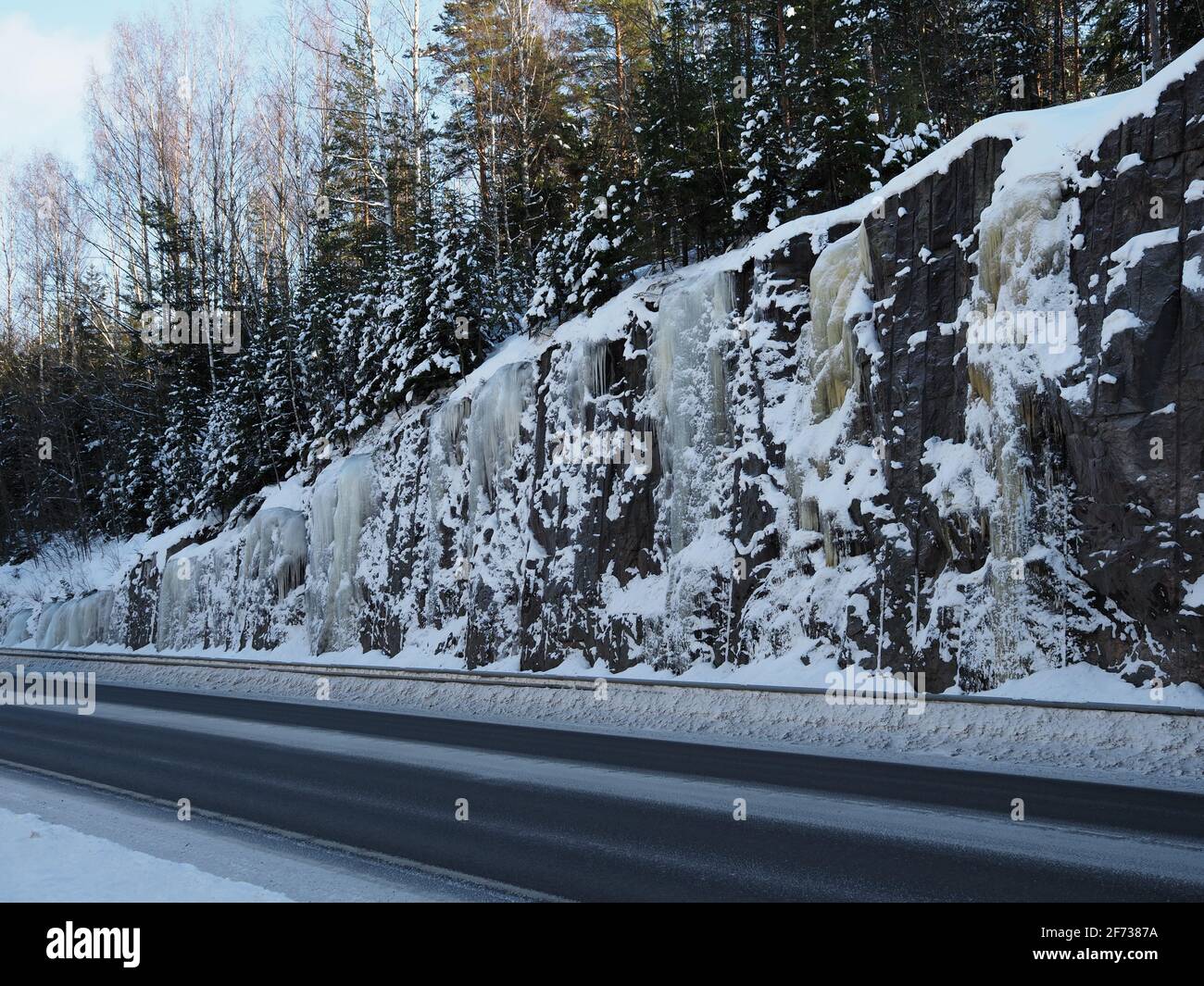 Rideaux en glace Banque D'Images