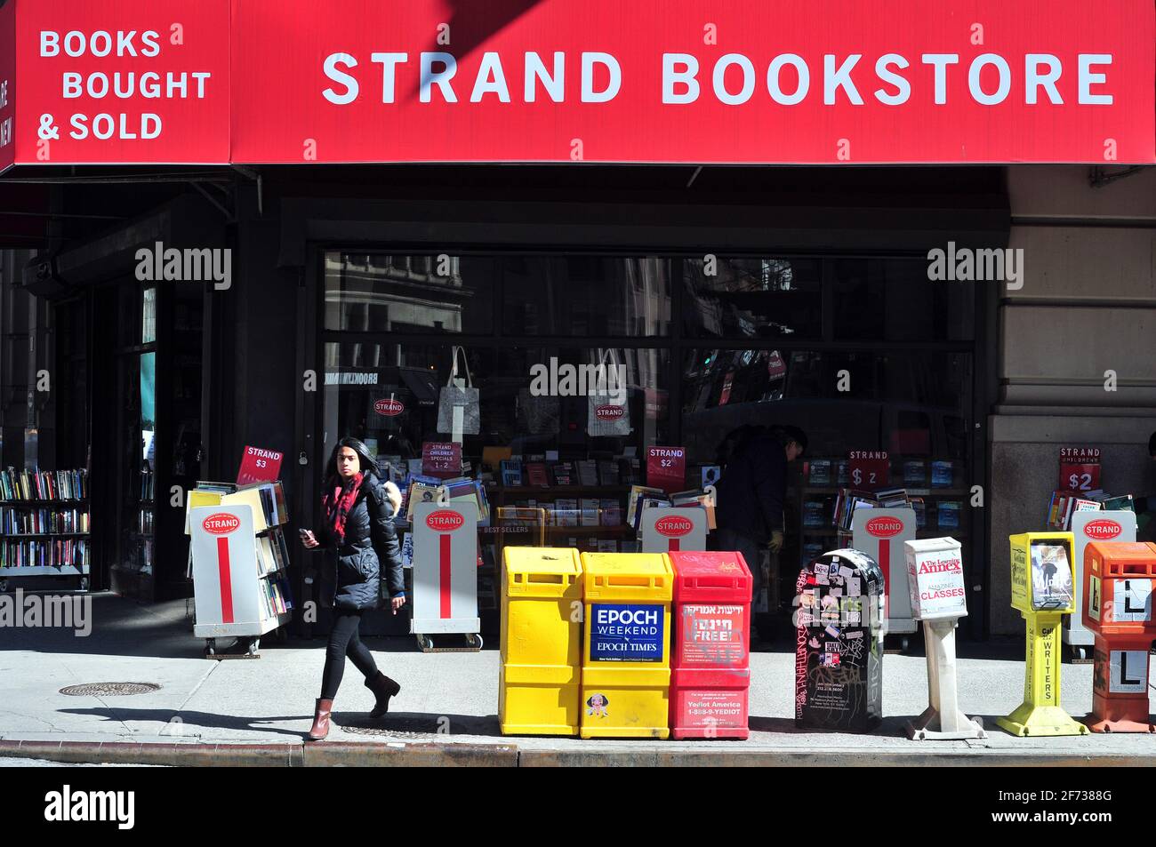 The Famous Strand Bookstore, Manhattan, New York, Etats-Unis Banque D'Images