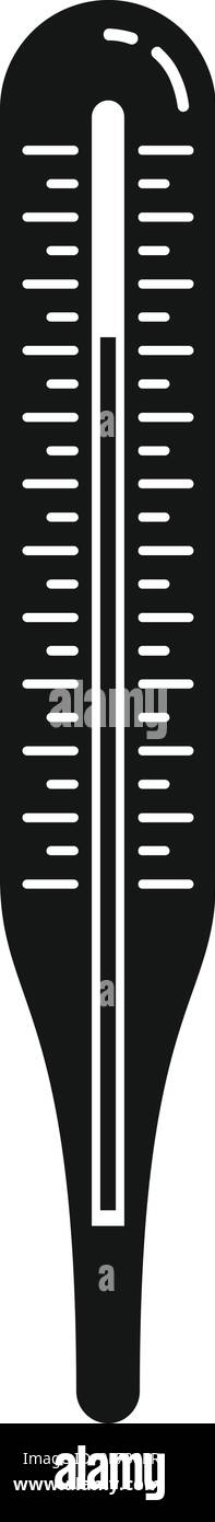 Thermomètre médical à domicile, icône, style simple Illustration de Vecteur Thermomètre médical à domicile, icône, style simple Illustration de Vecteur